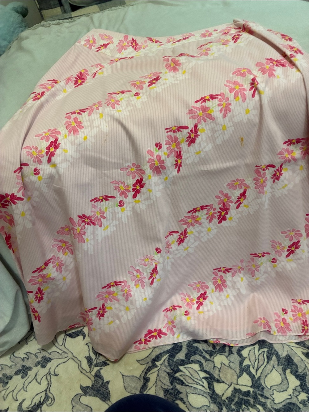 Liz Claiborne Pink Floral Midi Skirt